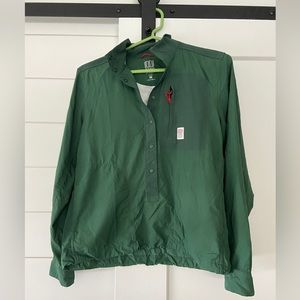 Topo Designs Green Technical Button Top
